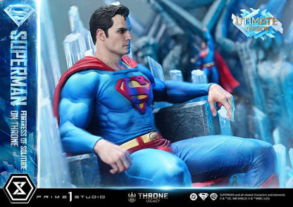 DC Comics Throne Legacy Collection Statue 1/4 Superman Fortress of Solitude on Throne (Design by Gabriele Dell'Otto) Ultimate Bonus Version 52 cm