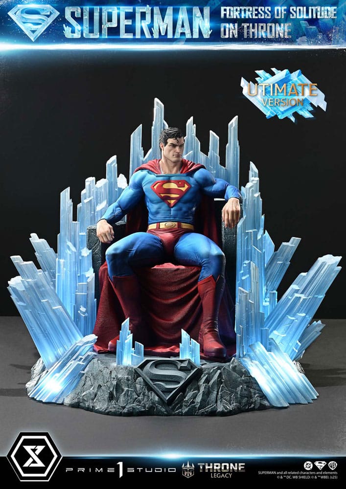 DC Comics Throne Legacy Collection Statue 1/4 Superman Fortress of Solitude on Throne (Design by Gabriele Dell'Otto) Ultimate Bonus Version 52 cm
