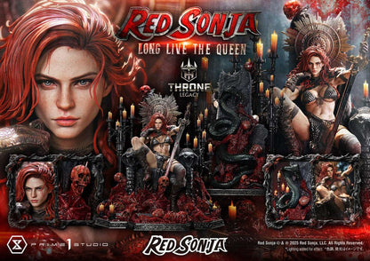 Red Sonja Throne Legacy Collection Statue 1/3 Red Sonja: Long Live the Queen 77 cm