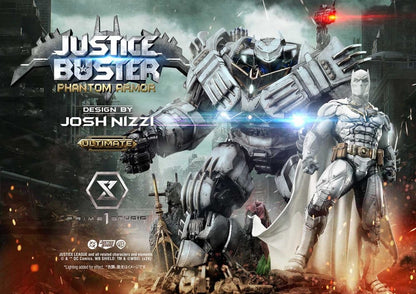 DC Comics Ultimate Museum Masterline Statue Justice Buster: Phantom Armor (Design By Josh Nizzi) Ultimate Bonus Version 88 cm