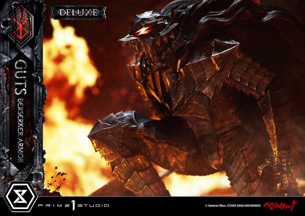 Berserk Ultimate Premium Masterline Series Statue 1/4 Guts, Berserker Armor Grunbeld vs. Guts Deluxe Version 94 cm
