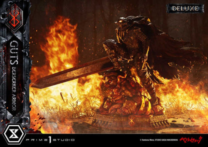 Berserk Ultimate Premium Masterline Series Statue 1/4 Guts, Berserker Armor Grunbeld vs. Guts Deluxe Version 94 cm
