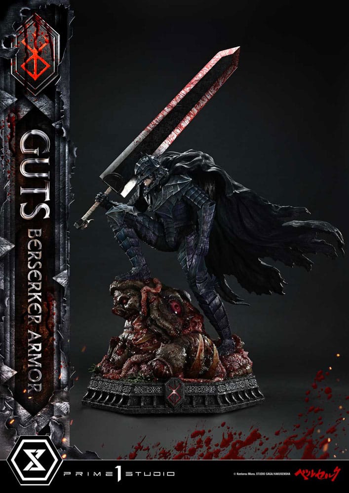 Berserk Ultimate Premium Masterline Series Statue 1/4 Guts, Berserker Armor Grunbeld vs. Guts Deluxe Bonus Version 94 cm