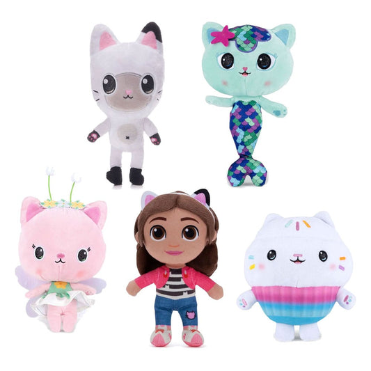 Gabby's Dollhouse Plüschfiguren Set Charaktere 18 cm Sortiment (24)