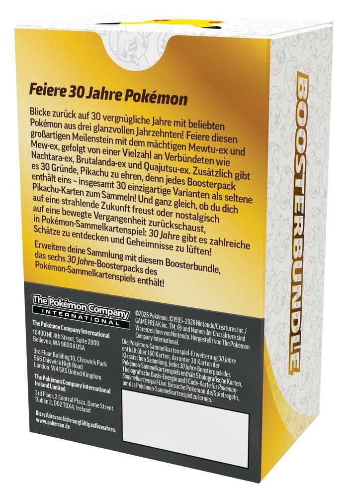 Pokemon TCG 30 Jahre Boosterbundle (Mewtu & Mew) *Deutsche Version*