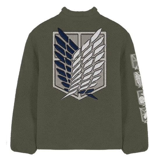 Attack On Titan Sherpa Jacke Logo Größe L