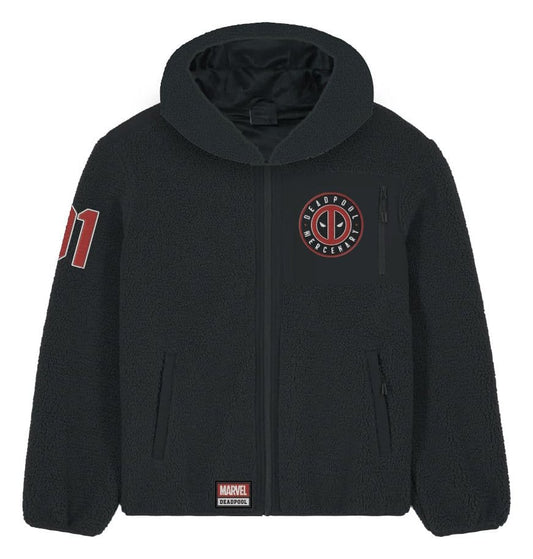 Marvel Sherpa-Jacke Deadpool Logo Größe XXL