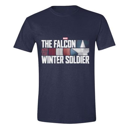 The Falcon and the Winter Soldier T-Shirt Action HR Logo Navy Größe XL