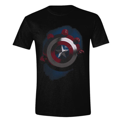 Captain America Brave New World T-Shirt Captain America Shield with Red  Größe M