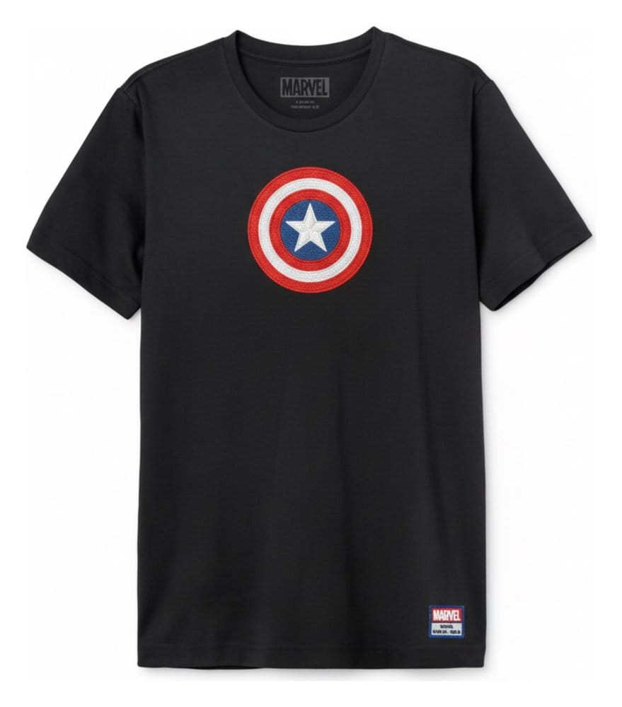 Marvel T-Shirt Captain America Shield Logo Größe XL