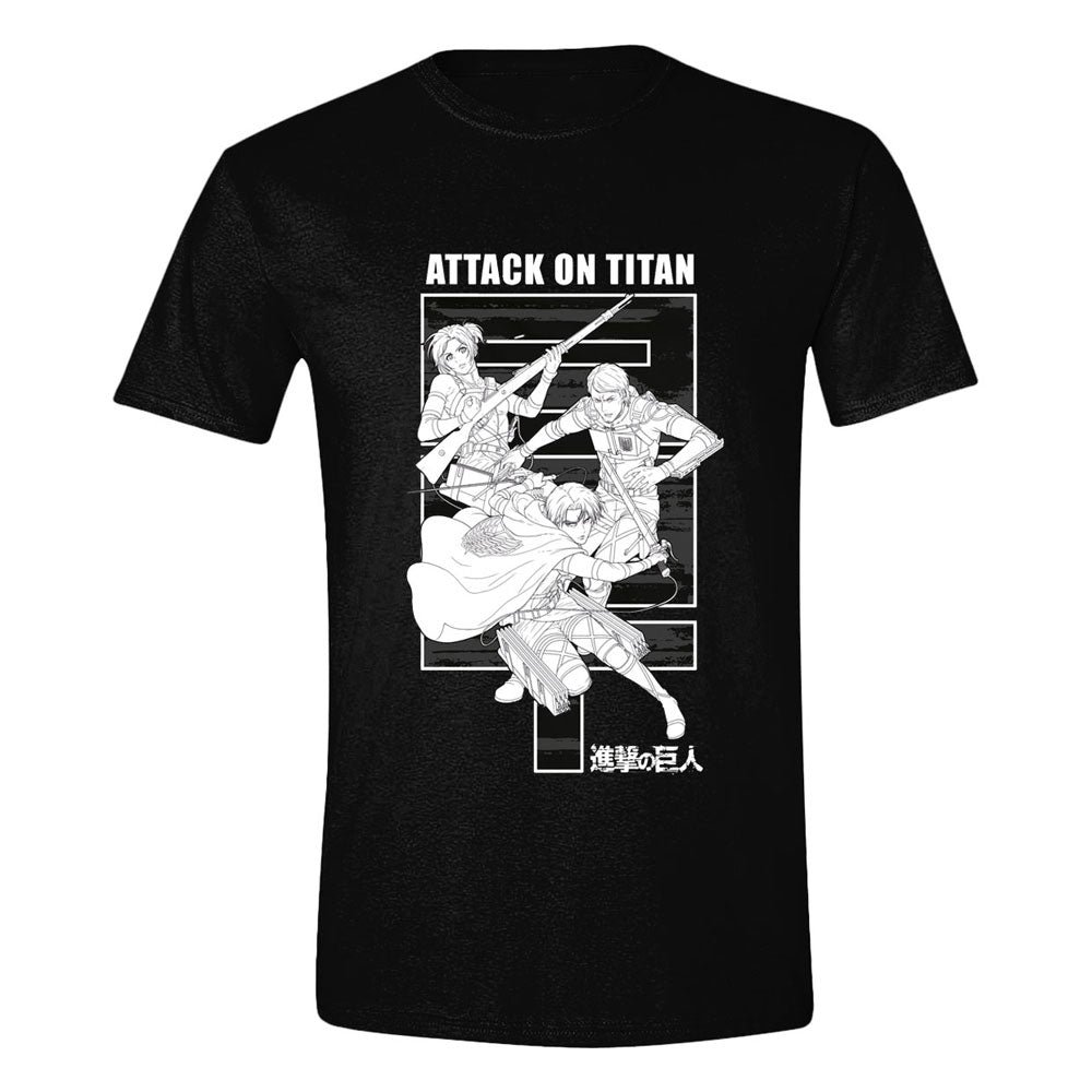 Attack on Titan T-Shirt Monochrome Trio Größe L