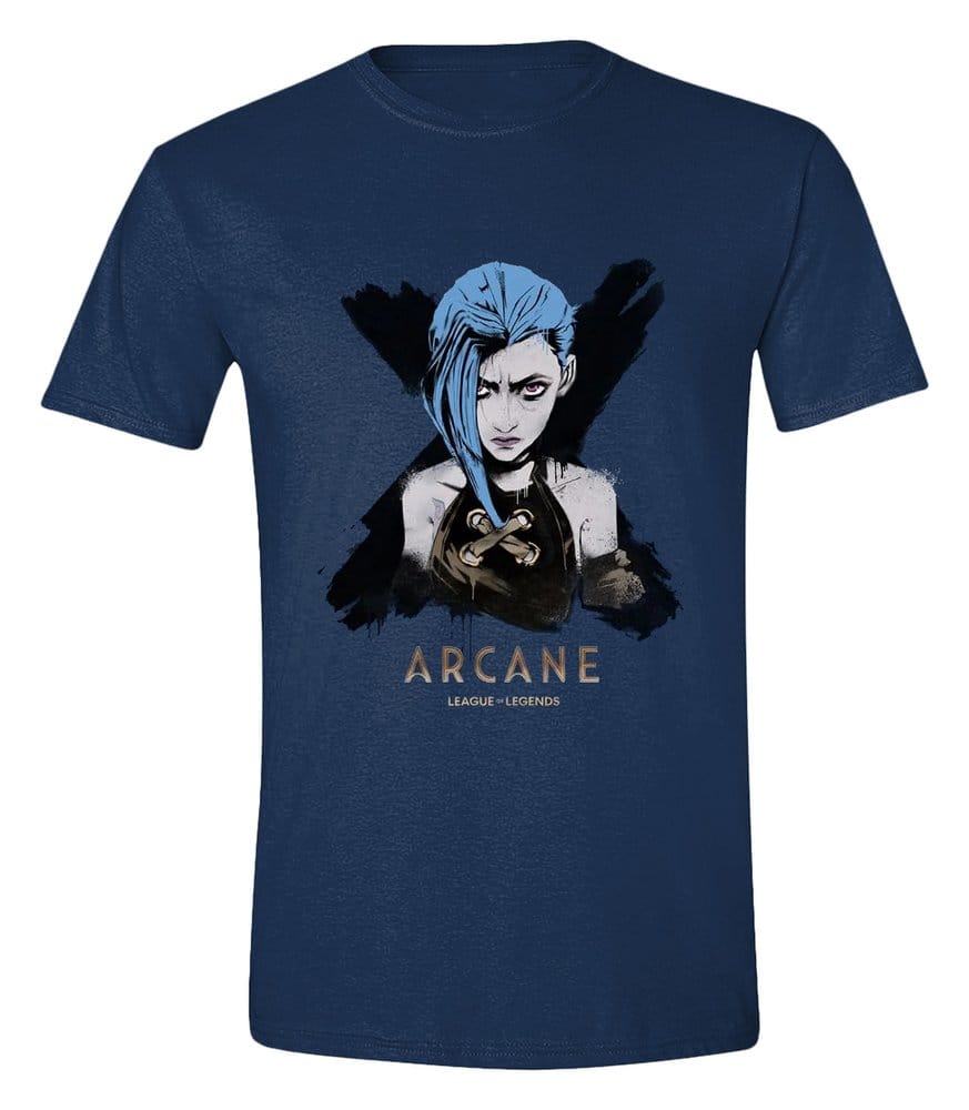 Arcane T-Shirt Jinx Portrait Größe M