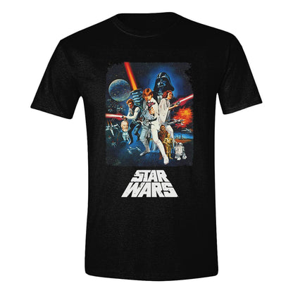 Star Wars A New Hope T-Shirt Retro Poster   Größe L