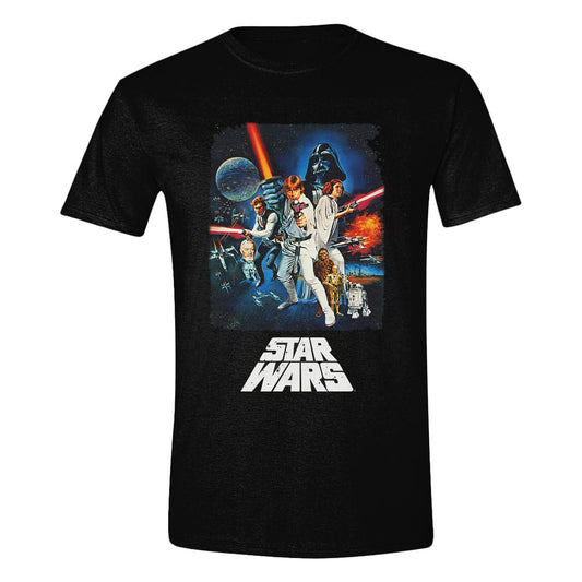 Star Wars A New Hope T-Shirt Retro Poster   Größe XL
