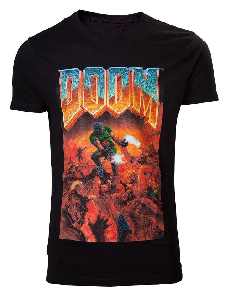 DOOM T-Shirt Classic Boxart Größe XL