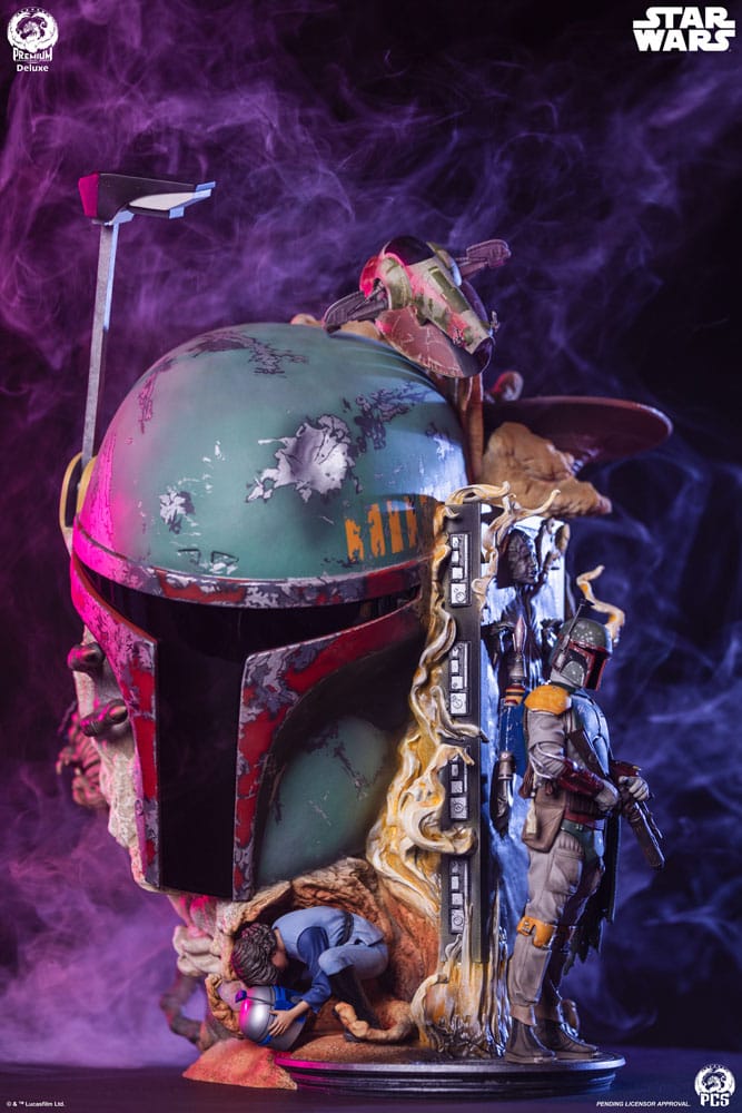 Star Wars Das Imperium schlägt zurück Fine Art Büste Boba Fett Deluxe Edition 50 cm