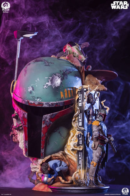 Star Wars Das Imperium schlägt zurück Fine Art Büste Boba Fett Deluxe Edition 50 cm