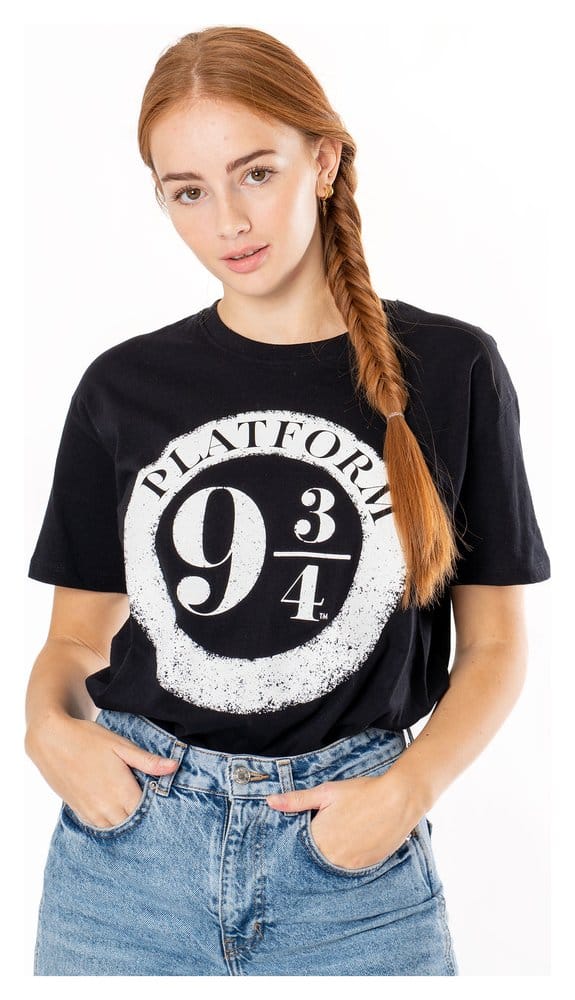Harry Potter T-Shirt Platform 9 3/4 Raised Print Größe L