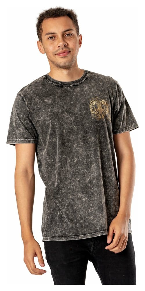 Harry Potter T-Shirt Hufflepuff Acid Wash Größe M