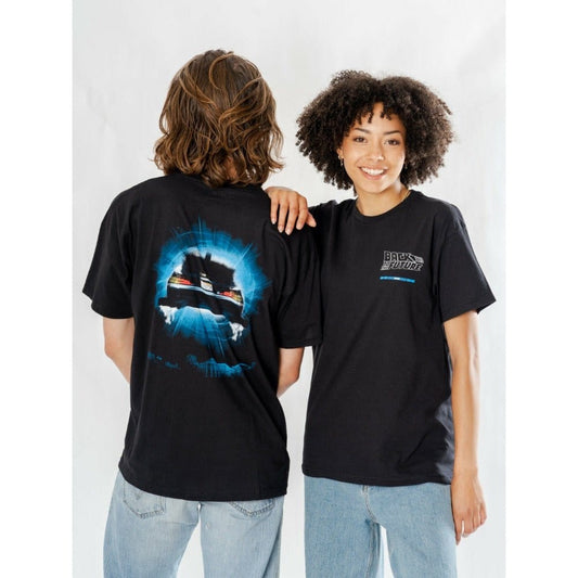Zurück in die Zukunft T-Shirt Delorean Reverse Größe S