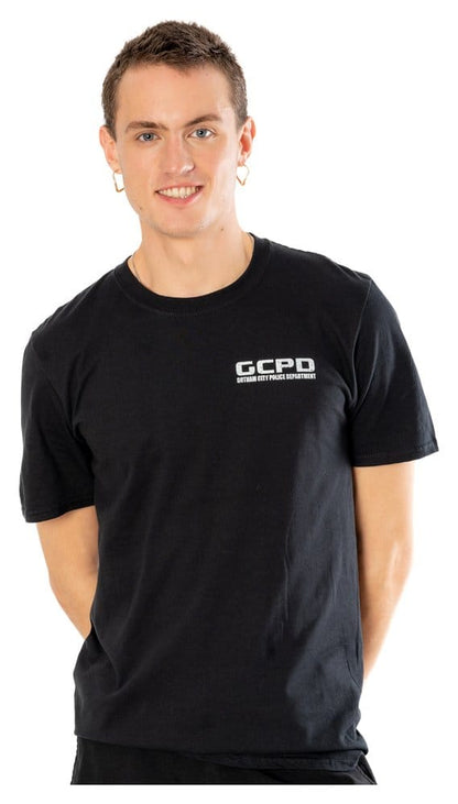 Batman T-Shirt Arkham City GCPD Front Back Größe S