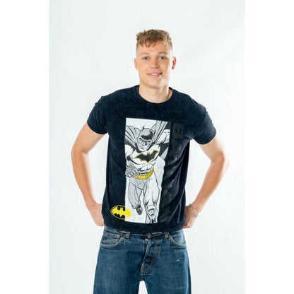 Batman T-Shirt Comic Acid Wash Größe S
