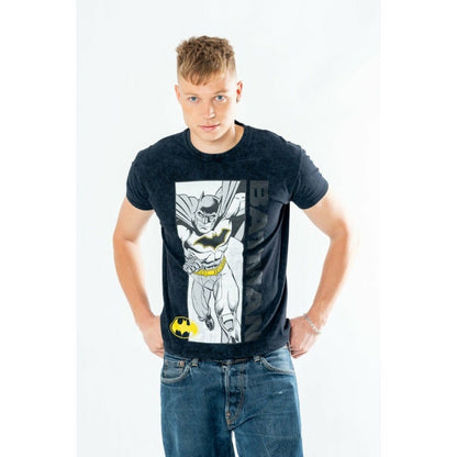 Batman T-Shirt Comic Acid Wash Größe M