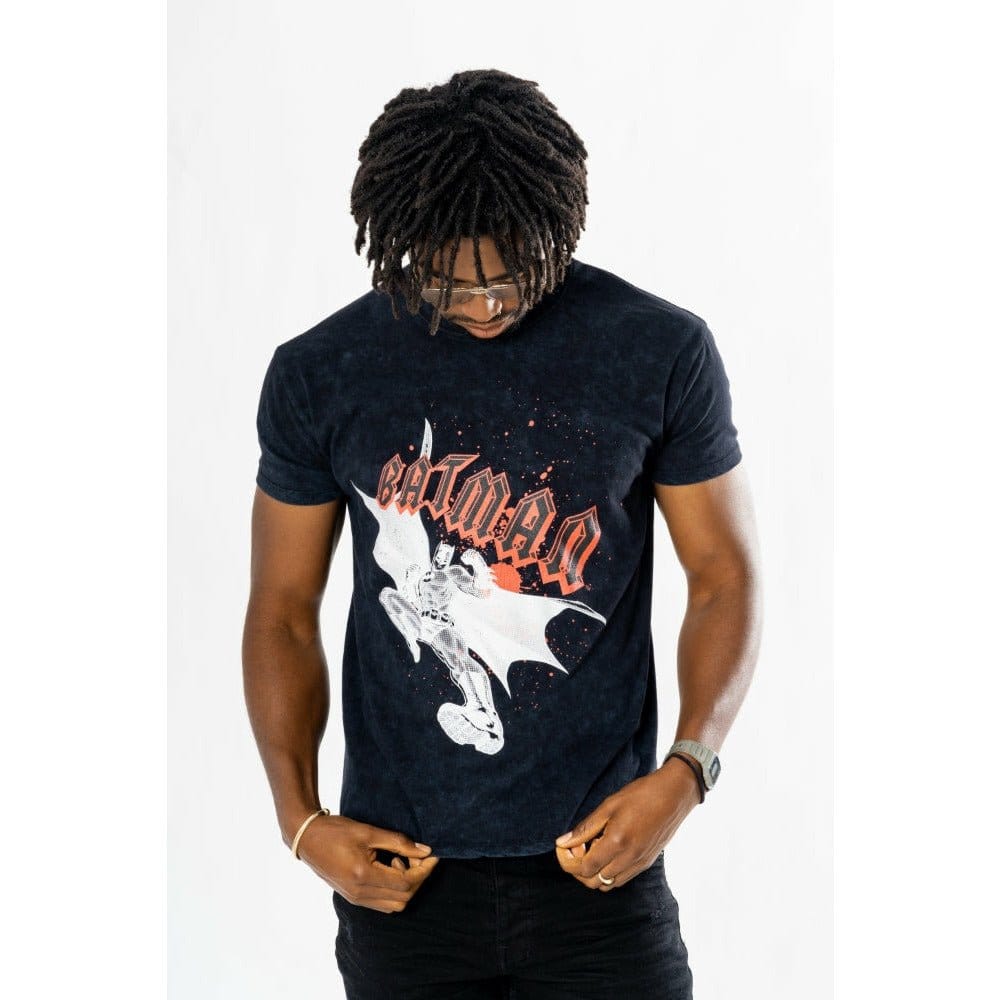 Batman T-Shirt Rock Acid Wash Größe M