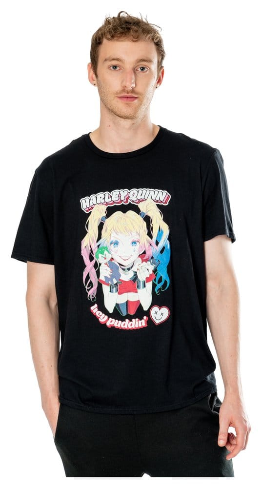 DC T-Shirt Harley Quinn Anime Puddin' Größe XXL