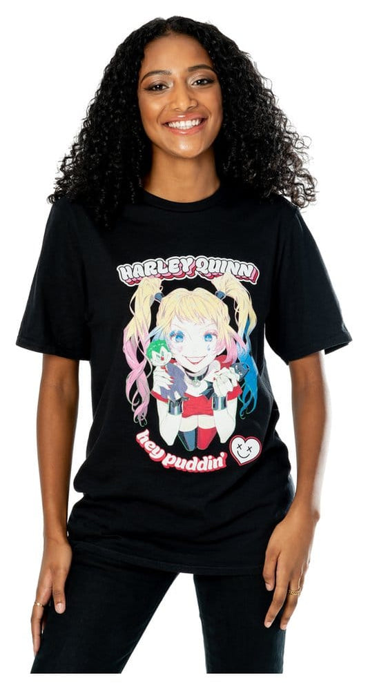 DC T-Shirt Harley Quinn Anime Puddin' Größe XL