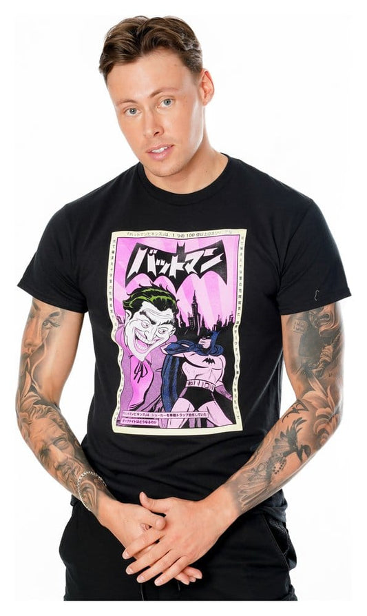 Batman T-Shirt Joker Anime Poster Größe M