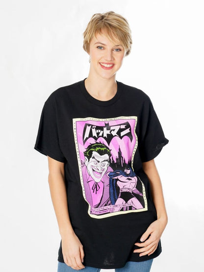 Batman T-Shirt Joker Anime Poster Größe L