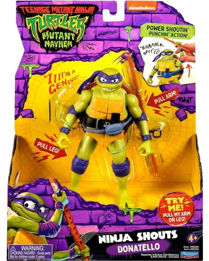 Teenage Mutant Ninja Turtles: Mutant Mayhem Ninja Shouts Actionfigur Donatello
