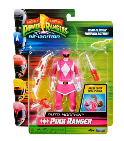 Power Rangers Actionfigur Auto-Morphin Pink Ranger 12 cm
