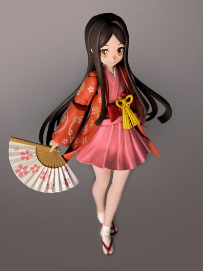 Suwahime Plafia Plastic Model Kit Suwahime (Minifiguren-Set) 14 cm