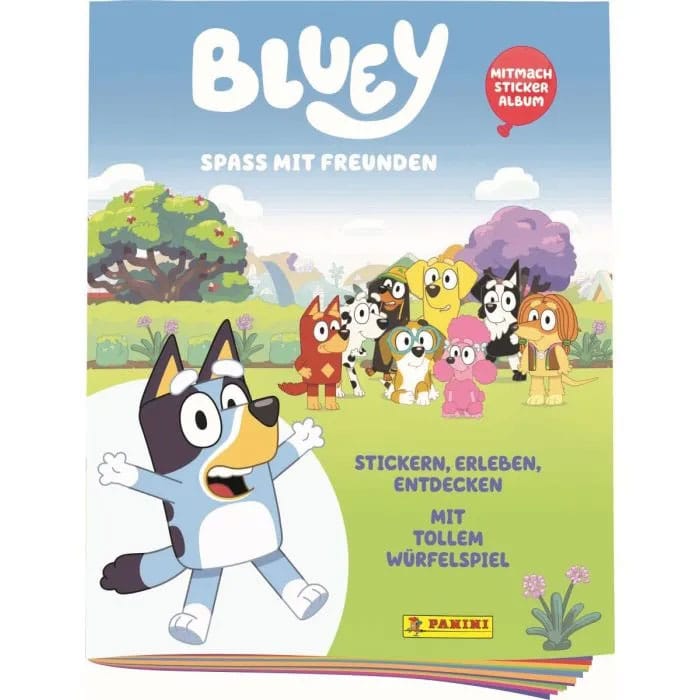 Bluey Spaß mit Freunden Sticker Collection Album *Deutsche Version*