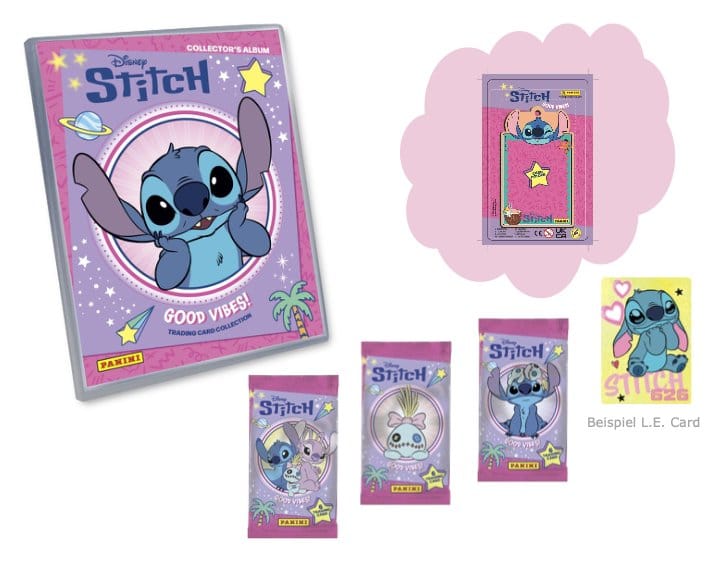 Stitch Sammelkarten Good Vibes Starter Pack mit Kartenhalter *Deutsche Version*