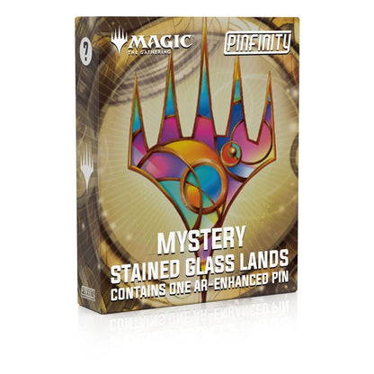 Magic: The Gathering Ansteck-Pins  Blind Box Mystery Stained Glass Lands Sortiment (10)