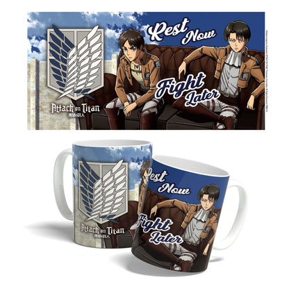 Attack on Titan Tasse Rest Now, Fight Later 325 ml