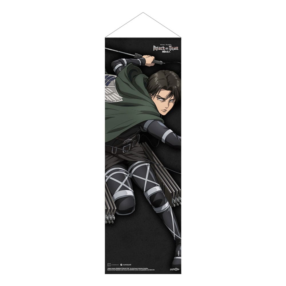 Attack on Titan Slim Wandrolle Levi 30 x 90 cm