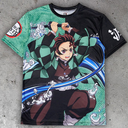 Demon Slayer: Kimetsu no Yaiba T-Shirt Tanjiro Kamado   Größe L