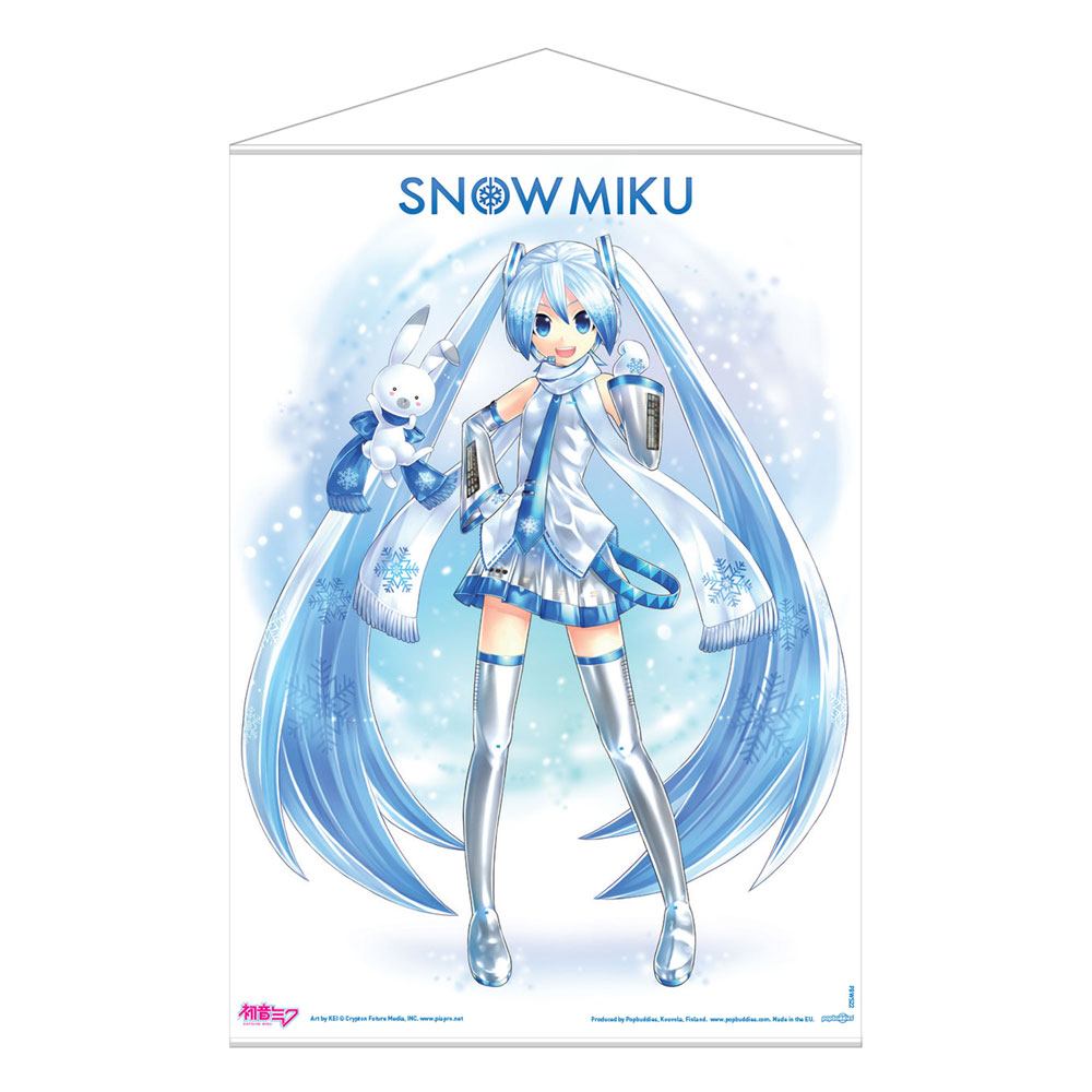 Hatsune Miku Wandrolle Snow Miku 50 x 70 cm