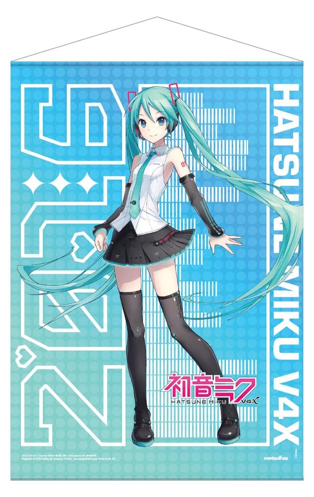 Hatsune Miku Wandrolle V4x Fabric 50 x 70 cm
