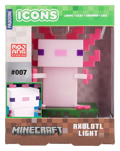 Minecraft Icon Leuchte Axolotl V3 11 cm