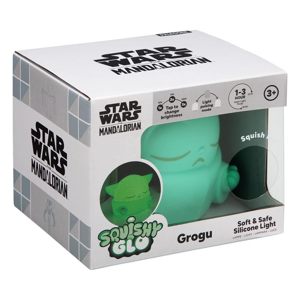 Star Wars The Mandalorian Squishy Glo Silikon-Leuchte Grogu 15 cm