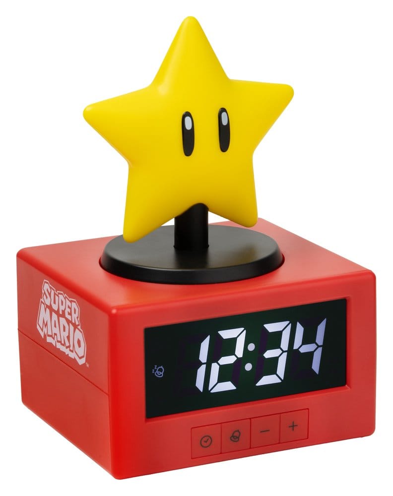 Super Mario Icon Wecker Super Star 15 cm