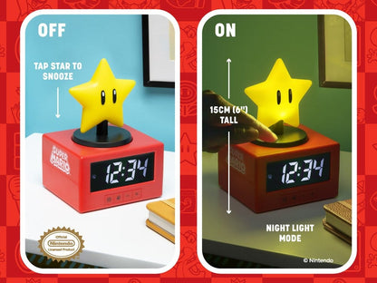 Super Mario Icon Wecker Super Star 15 cm