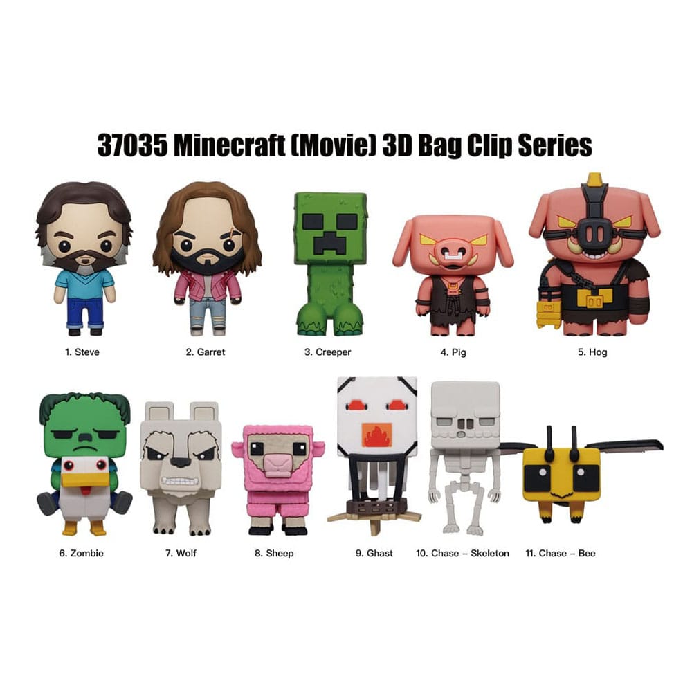 Minecraft Taschenanhänger Backpack Buddies Mystery Bags Series 3 Display (24)