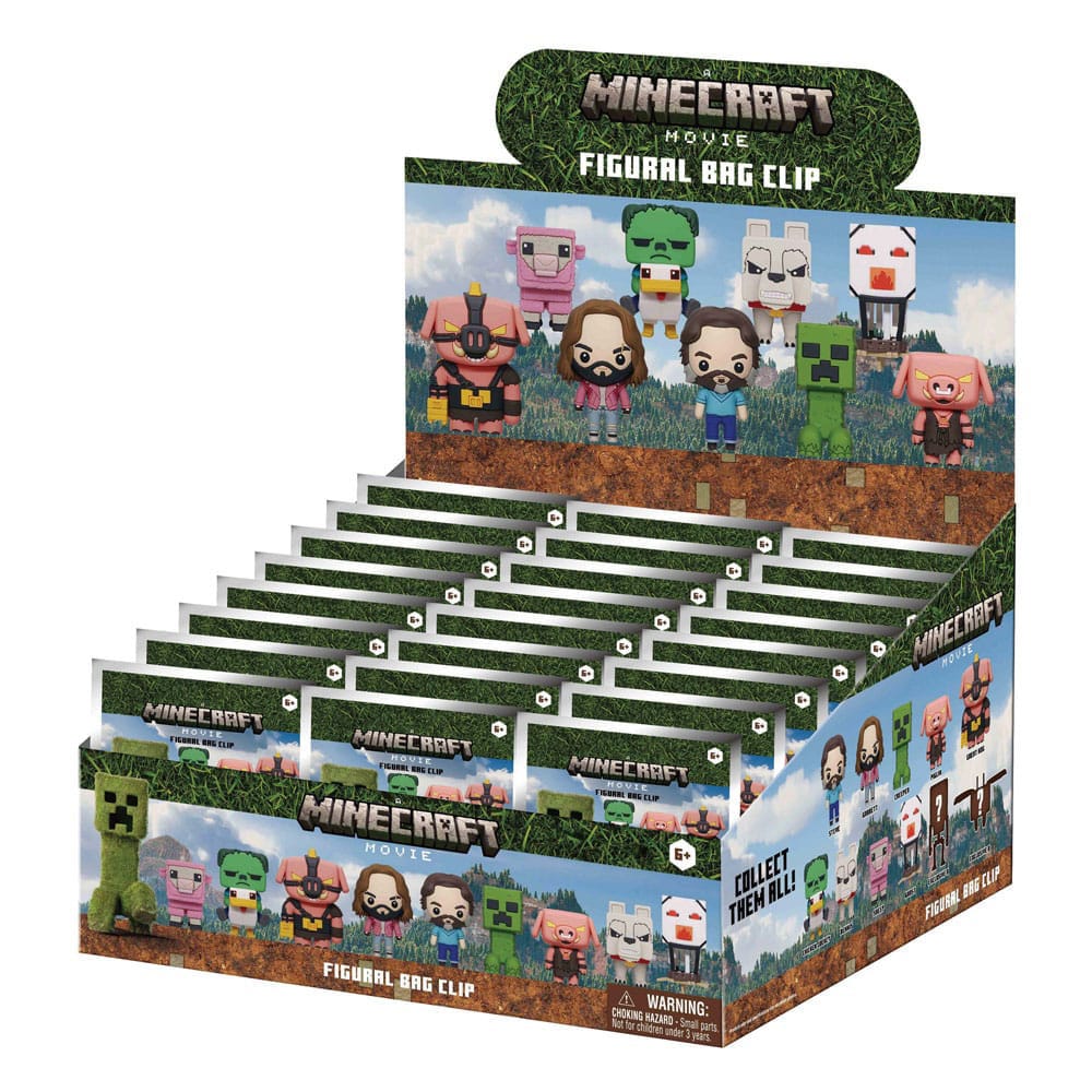 Minecraft Taschenanhänger Backpack Buddies Mystery Bags Series 3 Display (24)