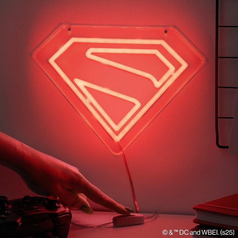 DC Comics LED Wandleuchte Superman Neon